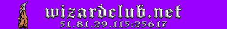 wizard club banner wizard club Minecraft server banner