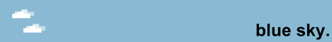 Blue Sky banner Blue Sky Minecraft server banner
