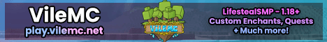 VileMC banner VileMC Minecraft server banner