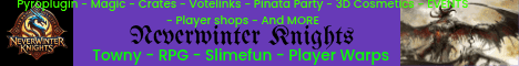 Neverwinter Knights banner Neverwinter Knights Minecraft server banner