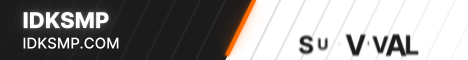 idkSMP banner idkSMP Minecraft server banner