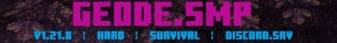 GeodeSMP banner GeodeSMP Minecraft server banner
