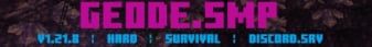 GeodeSMP banner GeodeSMP Minecraft server banner