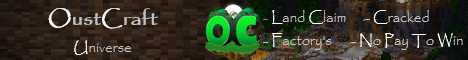 OustCraft banner OustCraft Minecraft server banner