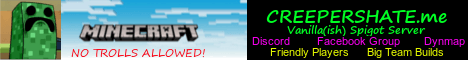 Creepers Hate Me banner Creepers Hate Me Minecraft server banner