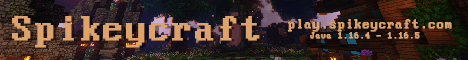 Spikeycraft banner Spikeycraft Minecraft server banner