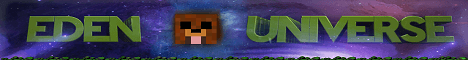 Eden Universe banner Eden Universe Minecraft server banner