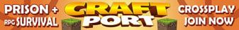 Craftport banner Craftport Minecraft server banner