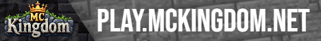 MCKingdom banner MCKingdom Minecraft server banner