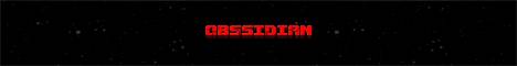Obssidian banner Obssidian Minecraft server banner
