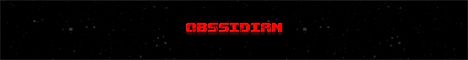 Obssidian banner Obssidian Minecraft server banner