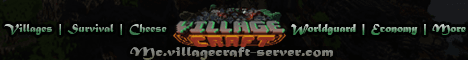 VillageCraft banner VillageCraft Minecraft server banner