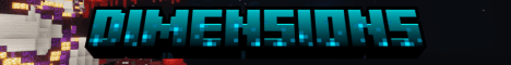 Dimensions The Server banner Dimensions The Server Minecraft server banner