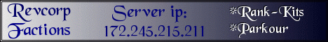 RevCorpMC banner RevCorpMC Minecraft server banner