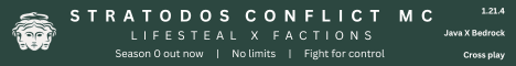 Stratodos Conflict MC banner Stratodos Conflict MC Minecraft server banner