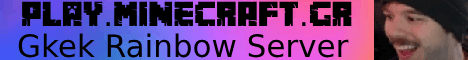 GKEK Rainbow banner GKEK Rainbow Minecraft server banner