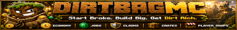 Dirtbag SMP banner Dirtbag SMP Minecraft server banner