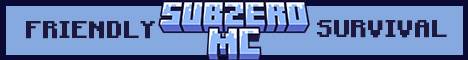 SubZeroMC banner SubZeroMC Minecraft server banner