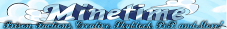 Minetime banner Minetime Minecraft server banner