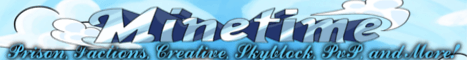 Minetime banner Minetime Minecraft server banner