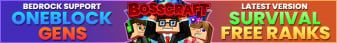 BossCraft banner BossCraft Minecraft server banner