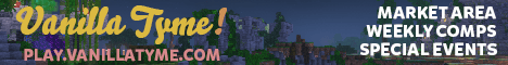 Vanilla Tyme banner Vanilla Tyme Minecraft server banner