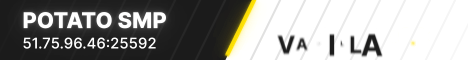 Potato SMP banner Potato SMP Minecraft server banner