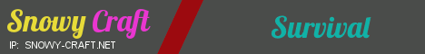 SnowyCraft banner SnowyCraft Minecraft server banner