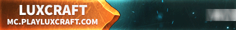 Luxcraft banner Luxcraft Minecraft server banner