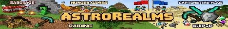 AstroRealms HG Sabotage CTF banner AstroRealms HG Sabotage CTF Minecraft server banner