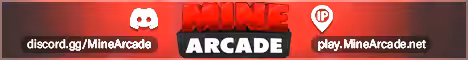 MineArcade banner MineArcade Minecraft server banner