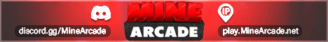 MineArcade banner MineArcade Minecraft server banner