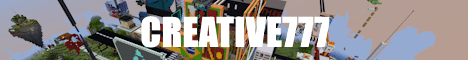 Creative777 banner Creative777 Minecraft server banner