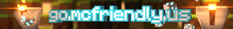 MCFriendly banner MCFriendly Minecraft server banner