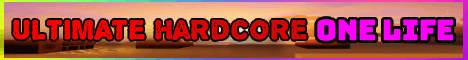 Ultimate Hardcore banner Ultimate Hardcore Minecraft server banner