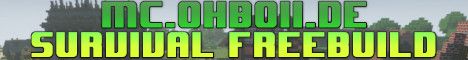 ohboii Survival Server banner ohboii Survival Server Minecraft server banner