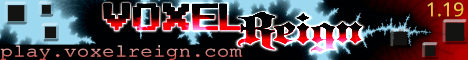 Voxel Reign banner Voxel Reign Minecraft server banner