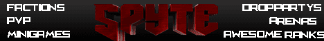 Spyte PvP banner Spyte PvP Minecraft server banner