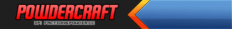 PowderCraft banner PowderCraft Minecraft server banner
