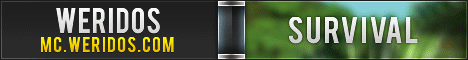 Weridos Survival banner Weridos Survival Minecraft server banner