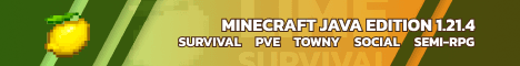 Lime PVE Survival Community banner Lime PVE Survival Community Minecraft server banner
