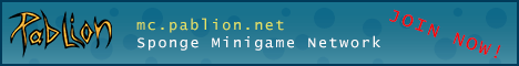 Pablion Sponge Network banner Pablion Sponge Network Minecraft server banner