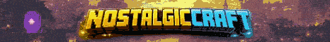 NostalgicCraft banner NostalgicCraft Minecraft server banner