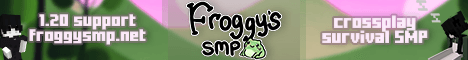 FroggySMP banner FroggySMP Minecraft server banner