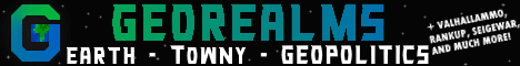 GeoRealms banner GeoRealms Minecraft server banner