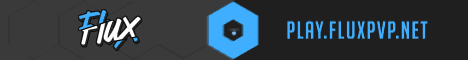 Flux PVP banner Flux PVP Minecraft server banner