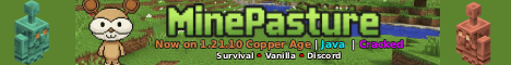 MinePasture banner MinePasture Minecraft server banner