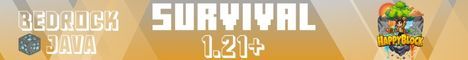 HappyBlock banner HappyBlock Minecraft server banner