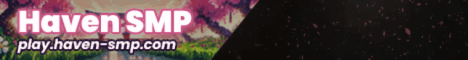 Haven SMP banner Haven SMP Minecraft server banner
