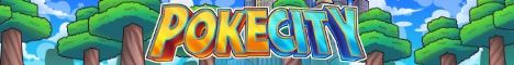 PokeCity banner PokeCity Minecraft server banner